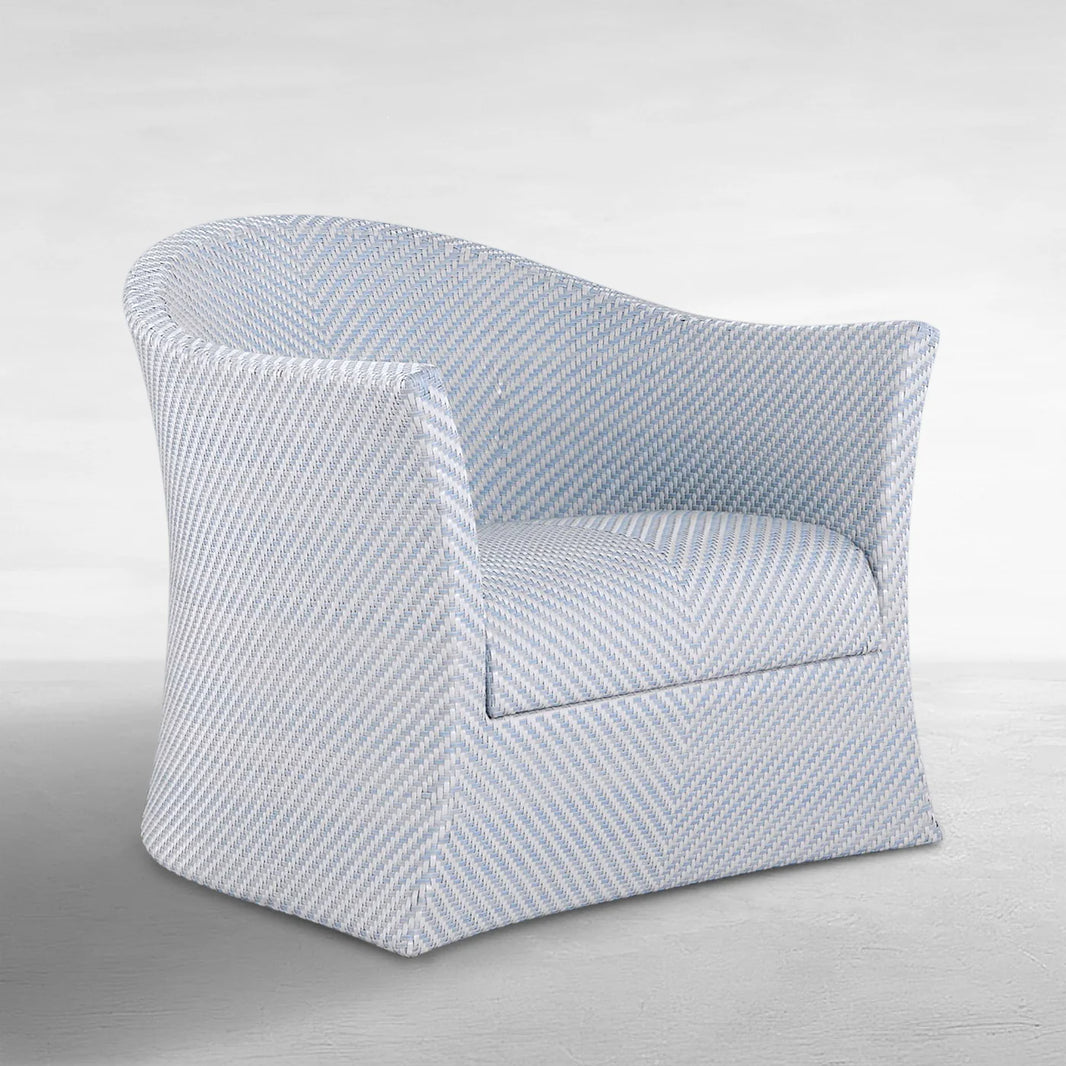 Bari N-Dura Resin Wicker Swivel Lounge