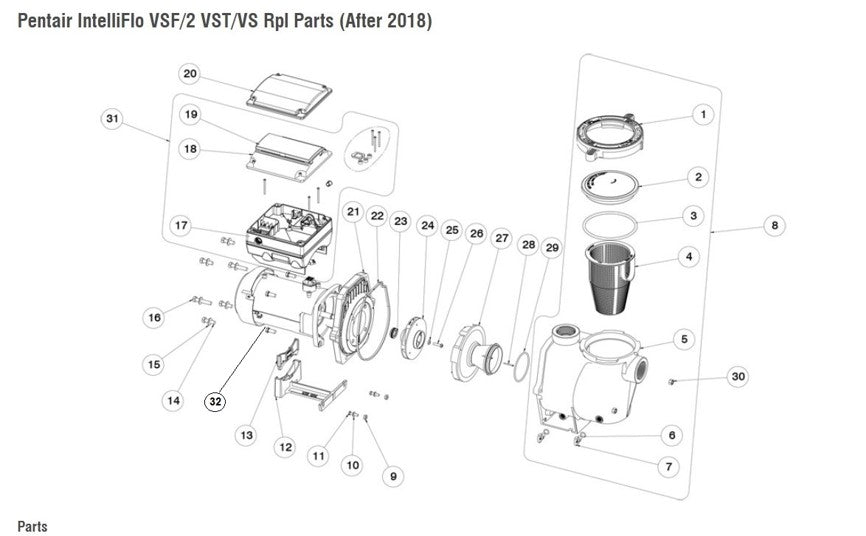 Parts - Intelliflo® Pump VSF